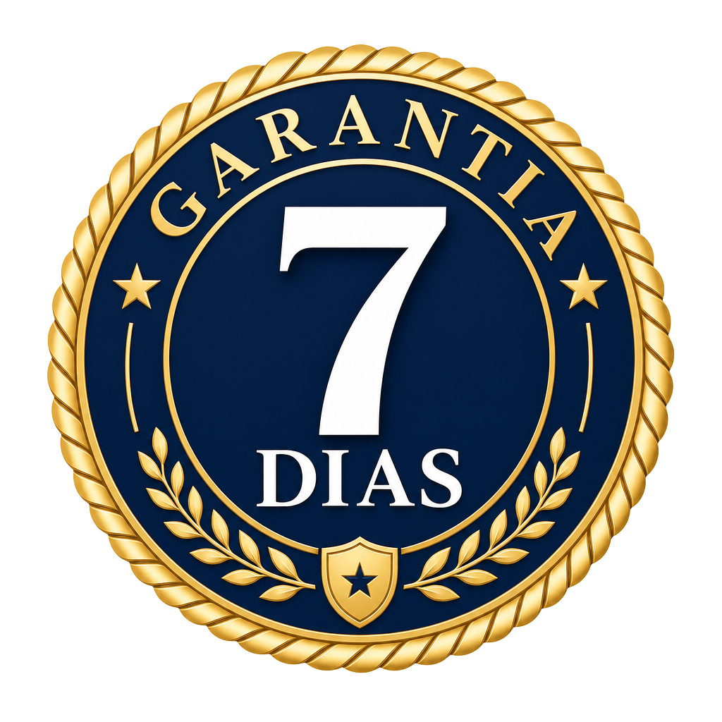 Selo de garantia incondicional de 7 dias