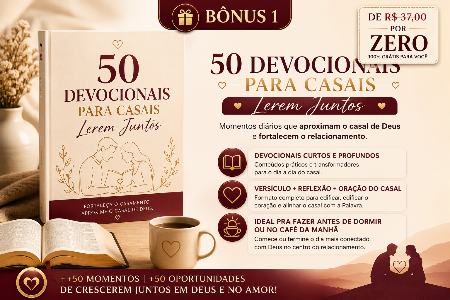 50 Devocionais para Casais Lerem Juntos
