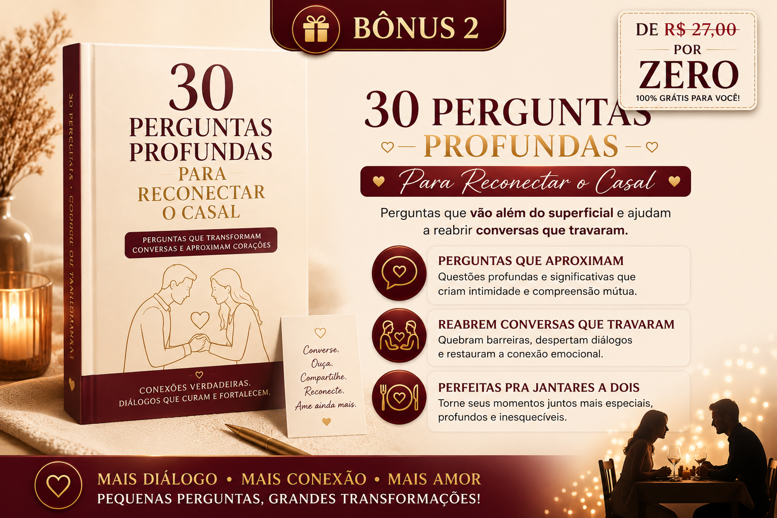 30 Perguntas Profundas para Reconectar o Casal